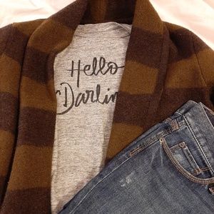 Cozy striped cardigan